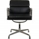 Charles Eames Ea-208 chair in black leather