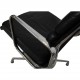 Charles Eames Ea-208 chair in black leather