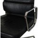 Charles Eames Ea-208 chair in black leather