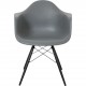 Set of 4 grey Charles Eames DAW chairs