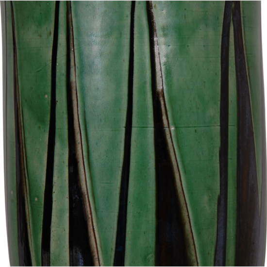 Herman Kähler Stor vase af lertøj H: 45 Cm