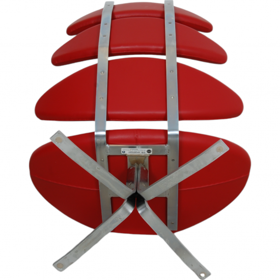 Erik Jørgensen Corona chair in red leather