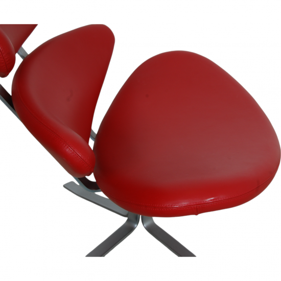 Erik Jørgensen Corona chair in red leather