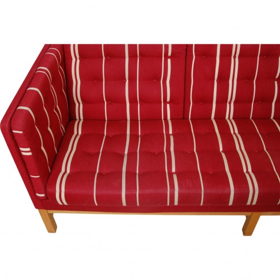 Erik Jørgensen EJ-315 3.seater sofa in red fabric