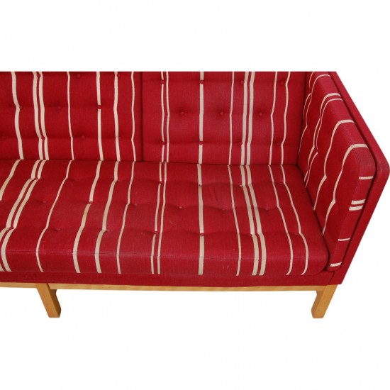 Erik Jørgensen EJ-315 3.seater sofa in red fabric