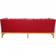 Erik Jørgensen EJ-315 3.seater sofa in red fabric