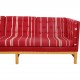 Erik Jørgensen EJ-315 3.seater sofa in red fabric