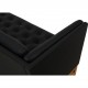 Erik Jørgensen EJ-315 3.seater sofa in newly reupholstered in black bizon leather