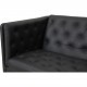 Erik Jørgensen EJ-315 3.seater sofa in newly reupholstered in black bizon leather