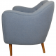 Finn Juhl 4600 Sofa in blue fabric