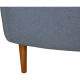 Finn Juhl 4600 Sofa in blue fabric