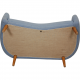 Finn Juhl 4600 Sofa in blue fabric