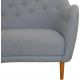 Finn Juhl 4600 Sofa in blue fabric