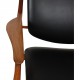 Finn Juhl France lounge chair in walnut and black leather