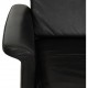 Finn Juhl Jupiter lounge chair in black leather