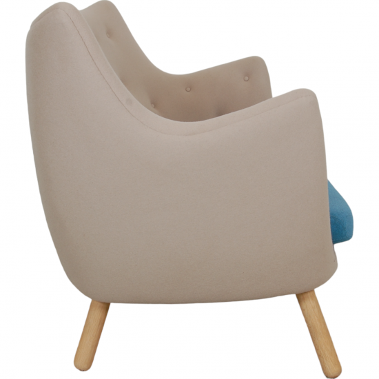 Finn Juhl Poet Sofa i beige stof