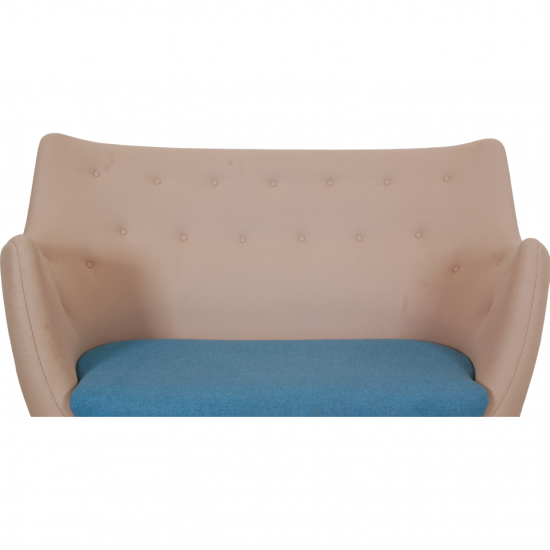 Finn Juhl Poet Sofa in beige fabric