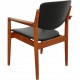 Finn Juhl armchair model 196 in black leather