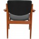 Finn Juhl armchair model 196 in black leather