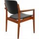 Finn Juhl armchair model 196 in black leather