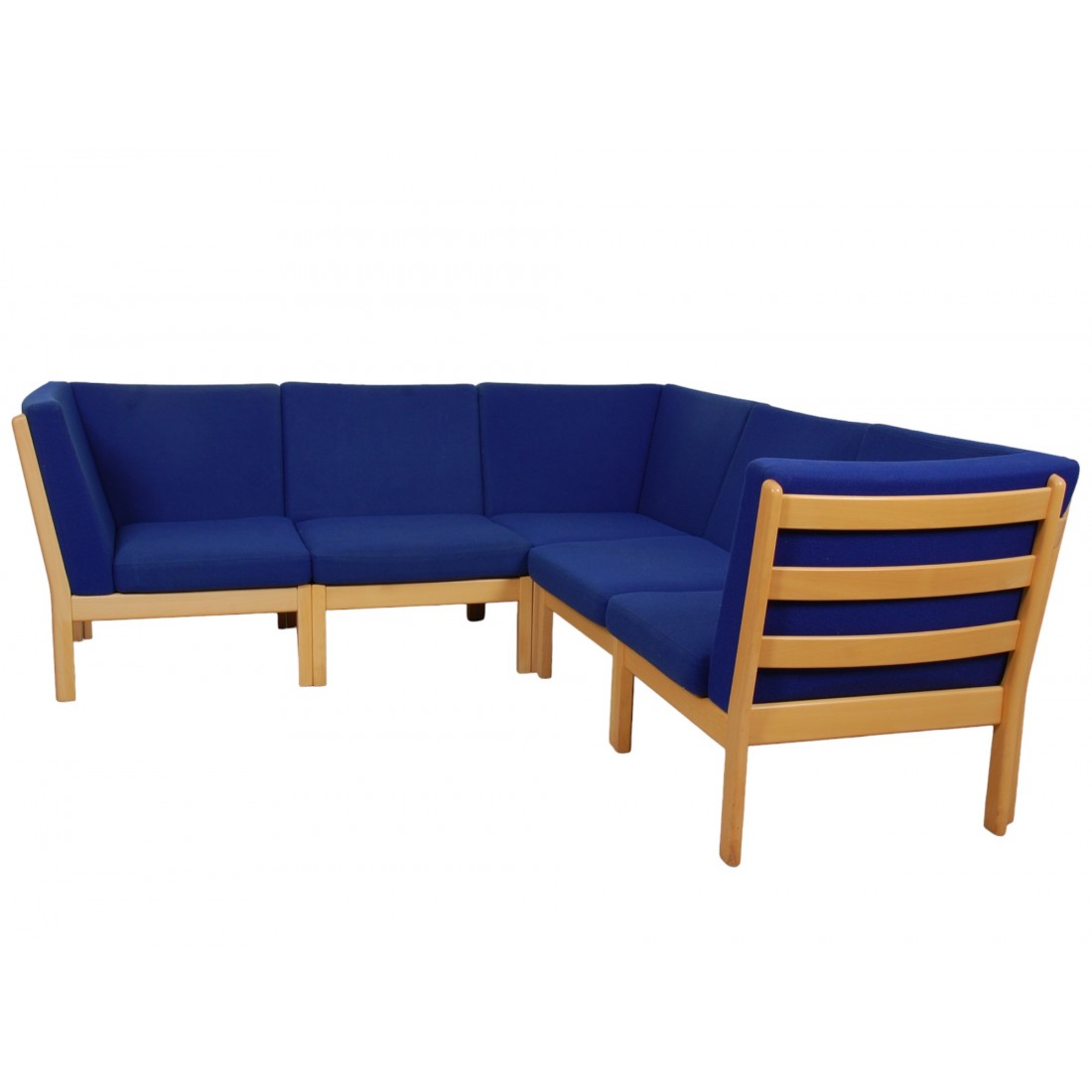 For Sale | Hans Wegner GE-280 modular sofa in blue fabric