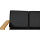 Hans Wegner 3.seater GE-290 sofa in black bizon leather 81