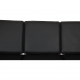 Hans Wegner 3.seater GE-290 sofa in black bizon leather 81