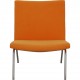 Hans Wegner AP-40 lounge chair in orange fabric