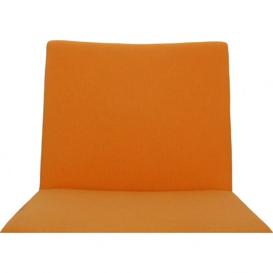 Hans Wegner AP-40 lounge chair in orange fabric