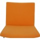 Hans Wegner AP-40 lounge chair in orange fabric