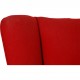 Hans Wegner Papa bear chair in red fabric