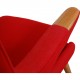 Hans Wegner Papa bear chair in red fabric