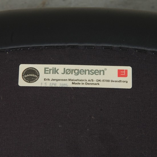 Hans Wegner Ox chair i sort læder