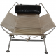 Hans Wegner Flagline chair black leather cushion