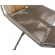 Hans Wegner Flagline chair with a natural leather cushion