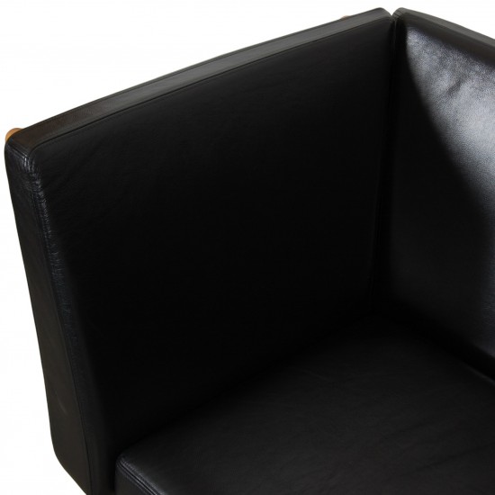 Hans Wegner GE-280 2.seater sofa in black leather