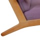 Hans Wegner GE-290 3.seater sofa in purple fabric