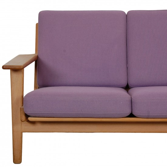 Hans Wegner GE-290 3-personers sofa i lilla stof