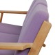 Hans Wegner GE-290 3.seater sofa in purple fabric