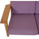 Hans Wegner GE-290 3-personers sofa i lilla stof