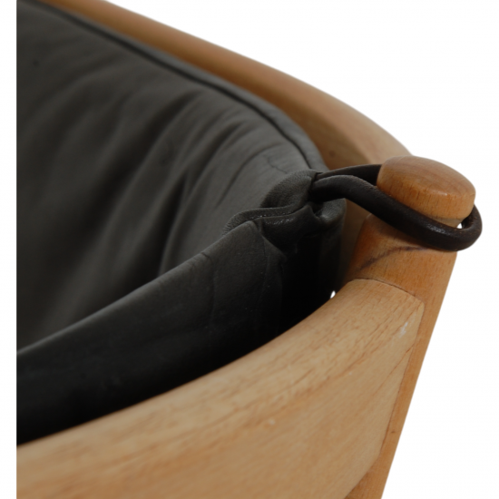 Børge Mogensen 1790 chair in black aniline leather