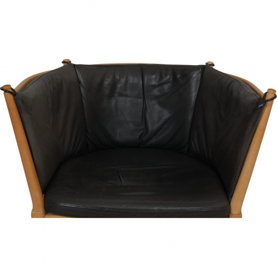 Børge Mogensen 1790 chair in black aniline leather