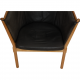 Børge Mogensen 1790 chair in black aniline leather