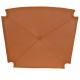  Cushion for Wegner CH24 Y-chair in cognac leather with a button