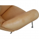 Hans Wegner Ox chair with stool in natural leather