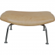 Hans Wegner Ox chair with stool in natural leather