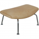 Hans Wegner Ox chair with stool in natural leather