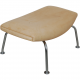 Hans Wegner Ox chair with stool in natural leather