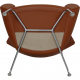 Hans Wegner Ox chair reupholstered in walnut nevada anilin leather