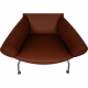 Hans Wegner Ox chair reupholstered in walnut nevada anilin leather